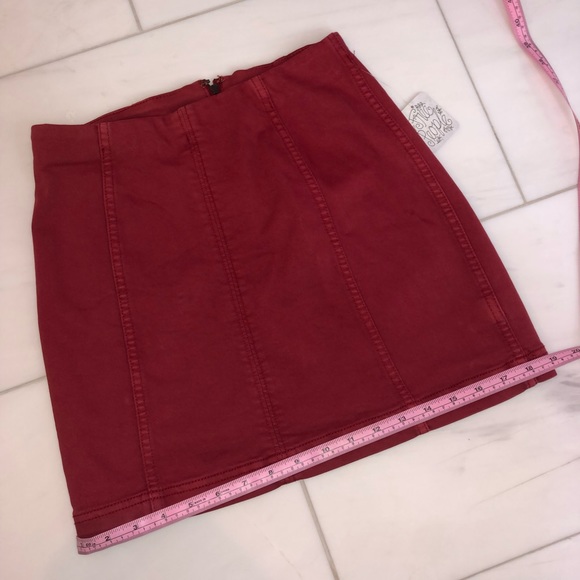 Free people red skirt - Picture 6 of 6